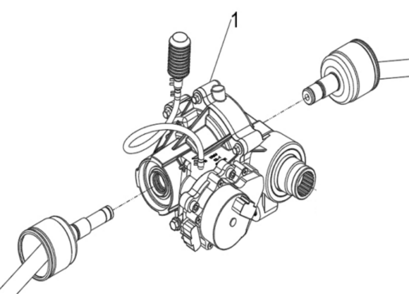 Передний дифференциал (редуктор) для квадроцикла BRC 1000 / QJMotor SFA 600 / SFA 1000 pitbikemarket.ru