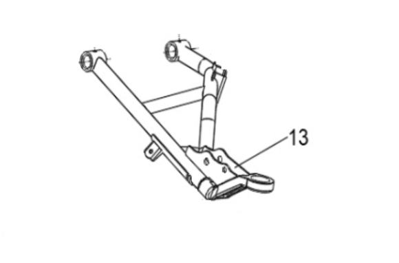 Передний левый верхний (F Upper A-Arm L) рычаг повески с шаровой для квадроцикла BRC 1000 / BRP 1000R pitbikemarket.ru
