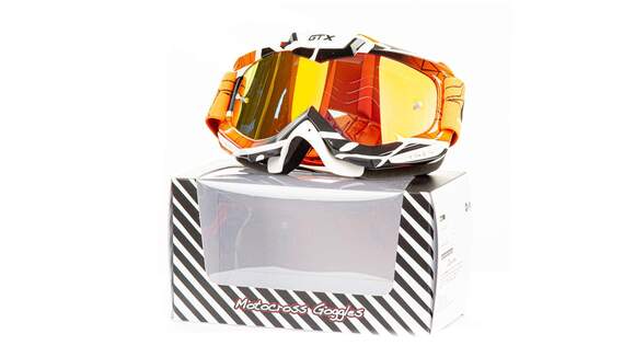 Очки Мотокросс GTX 5016 желтые pitbikemarket.ru