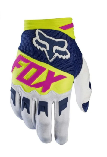 Перчатки мото FOX №11 Yellow/Pink/White (L) pitbikemarket.ru