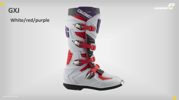 Мотоботы детские Gaerne GXJ White/Red/Purple 35 pitbikemarket.ru
