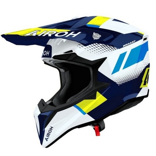 Шлем Airoh WRAAAP VISION Yellow/Blue Gloss, S pitbikemarket.ru