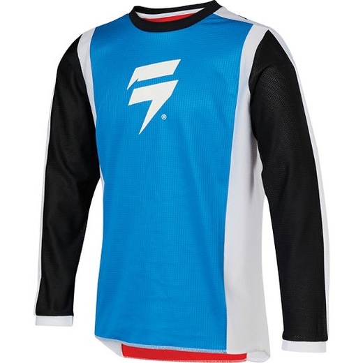 Мотоджерси подростковая Shift Whit3 Race 2 Youth Jersey White/Red/Blue, S, 2020 (24166-574-S) pitbikemarket.ru