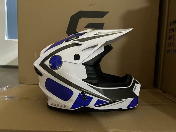 Мотошлем GRID VOLT White/Blue Размер XL pitbikemarket.ru
