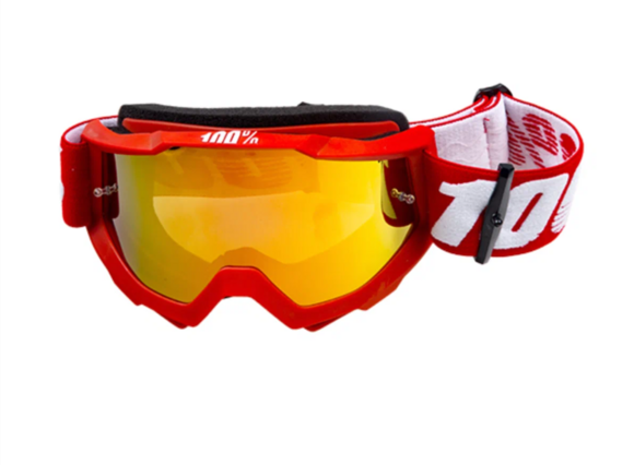 Очки кроссовые 100% STRATA MX Replica White-Red pitbikemarket.ru