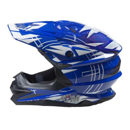 Шлем AiM JK803S Blue/White, M pitbikemarket.ru