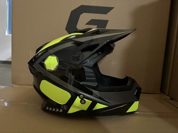 Мотошлем GRID VOLT Black/Yellow Размер XL pitbikemarket.ru