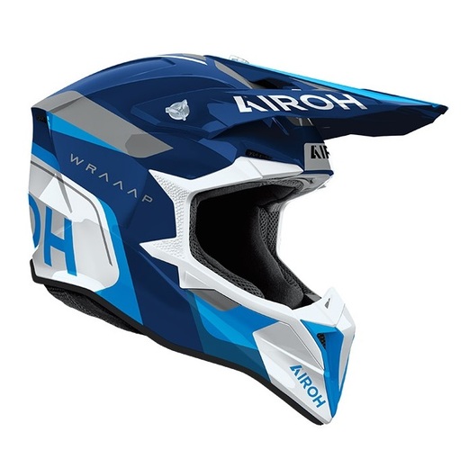 Шлем Airoh WRAAAP CONQUER Blue Gloss, S pitbikemarket.ru
