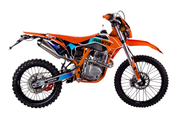 Мотоцикл Avantis A2 Lux (CB250-F/172FMM-3A) (оранж/син/черн) pitbikemarket.ru
