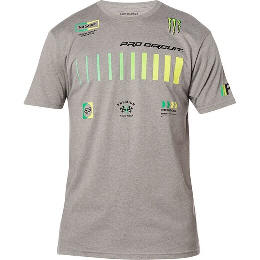 Футболка Fox Pro Circuit SS Premium Tee Взрослый, L, серый, 2020 (26445-185-L) pitbikemarket.ru