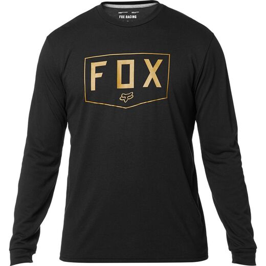 Футболка Fox Shield LS Tech Tee Взрослый, XL, черный, 2020 (24120-019-XL) pitbikemarket.ru