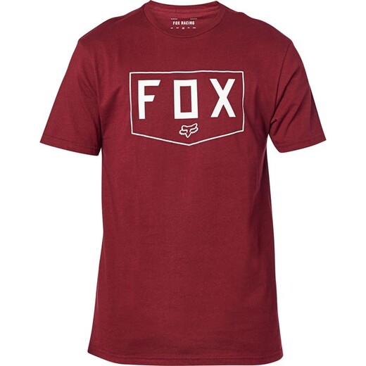 Футболка Fox Shield SS Premium Tee Взрослый, S, бордовый, 2020 (24429-527-S) pitbikemarket.ru