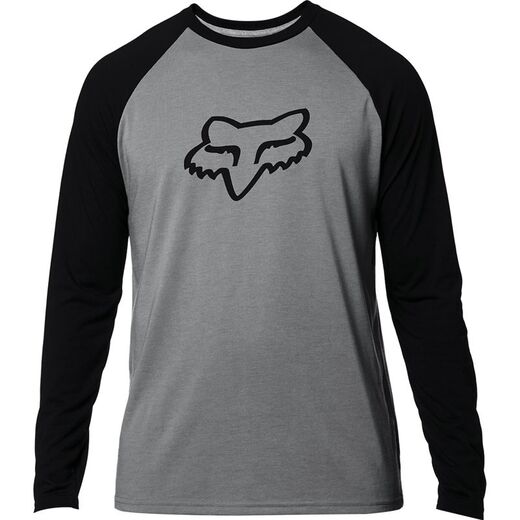 Футболка Fox Tournament LS Tech Tee Взрослый, M, серый, 2020 (24123-185-M) pitbikemarket.ru