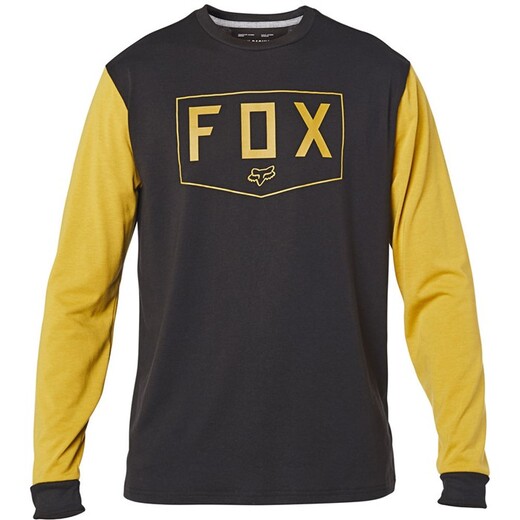 Футболка Fox Tournament LS Tech Tee Взрослый, XL, желтый, 2020 (24123-440-XL) pitbikemarket.ru