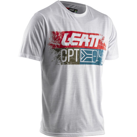 Футболка Leatt Core T-Shirt (2020) Взрослый, S, белый, 2020 (5020004740) pitbikemarket.ru