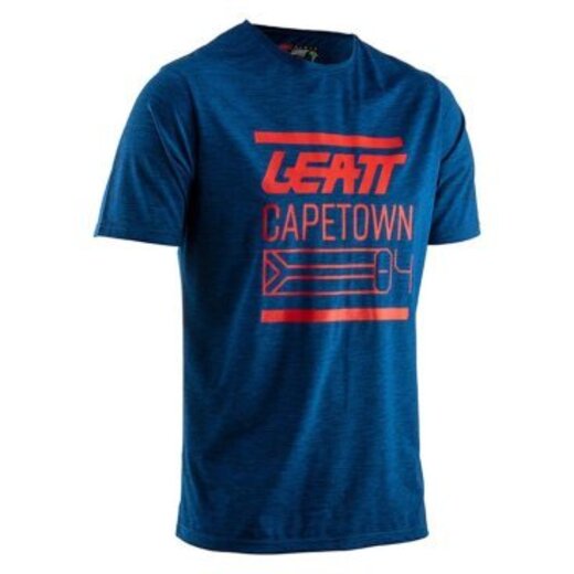 Футболка Leatt Core T-Shirt (2020) Взрослый, M, синий, 2020 (5020004781) pitbikemarket.ru
