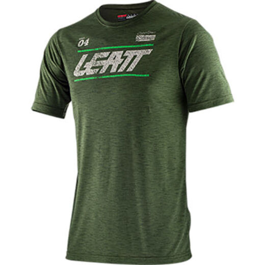 Футболка Leatt Core T-Shirt (2021) Взрослый, L, зелёный, 2021 (5021800102) pitbikemarket.ru