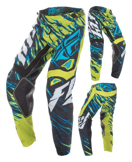 Брюки для мотокросса FLY RACING KINETIC RELAPSE желтые/синие (2017) 32" pitbikemarket.ru