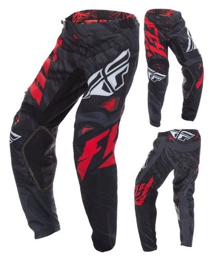 Брюки для мотокросса FLY RACING KINETIC RELAPSE черные/красные (2017) 38" pitbikemarket.ru