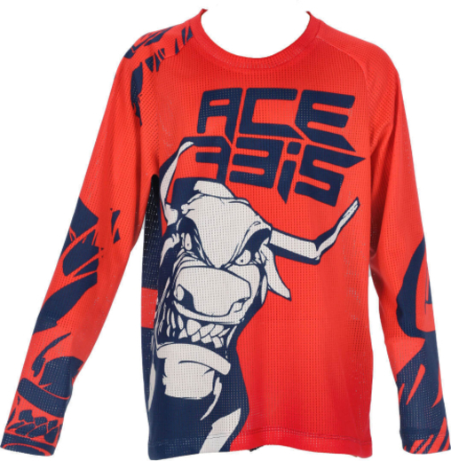 Acerbis джерси детское MX J-WINDY THREE KID VENTED Red/Blue, S pitbikemarket.ru