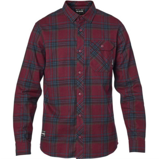 Рубашка Fox Gamut Stretch Flannel Cranberry, L, 2020 (23890-527-L) pitbikemarket.ru