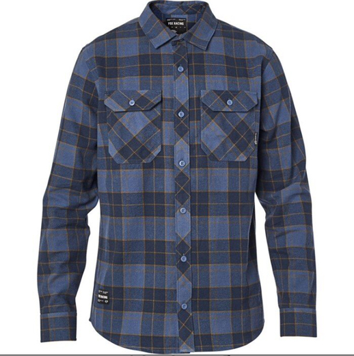 Рубашка Fox Traildust 2.0 Flannel Navy/Gold, L, 2020 (23826-156-L) pitbikemarket.ru