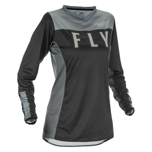 Джерси женская FLY RACING WOMEN'S LITE черная/серая 2021 L pitbikemarket.ru