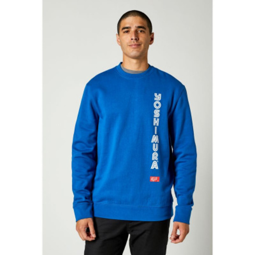 Толстовка Fox Yoshimura Crew Fleece Royal Blue, M, 2021 (26953-159-M) pitbikemarket.ru