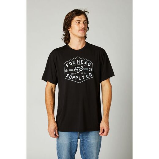 Футболка Fox Backbone SS Tech Tee Black, XL, 2021 (26974-001-XL) pitbikemarket.ru