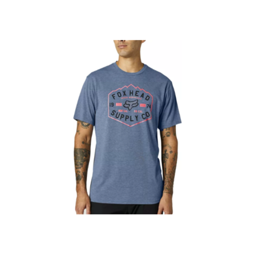 Футболка Fox Backbone SS Tech Tee Matt Blue, XL, 2021 (26974-034-XL) pitbikemarket.ru