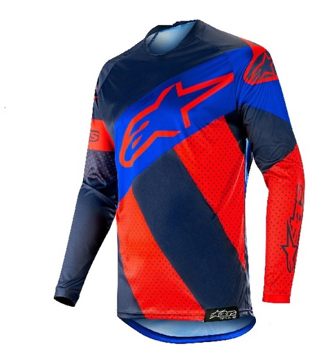 Джерси RACER TECH ATOMIC JERSEY красный/темно-синий/синий, 3077, M pitbikemarket.ru
