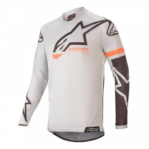Джерси RACER TECH COMPASS JERSEY светло-серо-черный, 9210, M pitbikemarket.ru