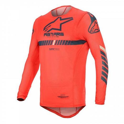 Джерси SUPERTECH JERSEY оранжево-бело-синий, 447, M pitbikemarket.ru