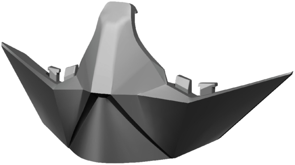 Носовой дефлектор Hustle MX чёрный pitbikemarket.ru