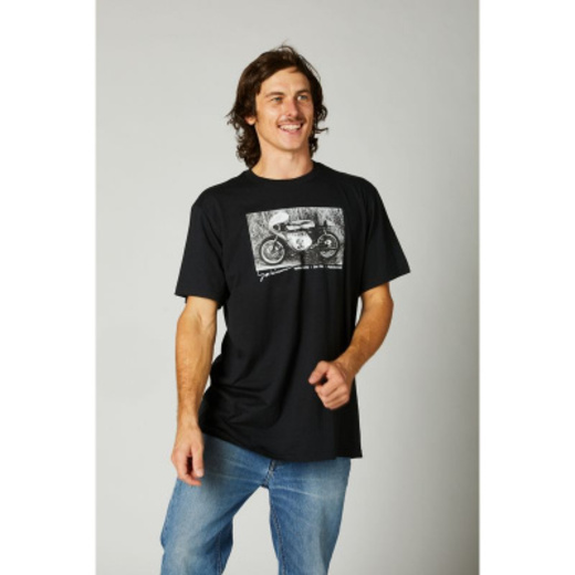 Футболка Fox Yoshimura Racer Profile SS Tee Black, XL, 2021 (26954-001-XL) pitbikemarket.ru