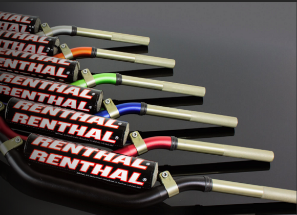 Руль алюминиевый RENTHAL TWINWALL MX/Enduro 996-01-GN (811 x 93 мм) зеленый pitbikemarket.ru
