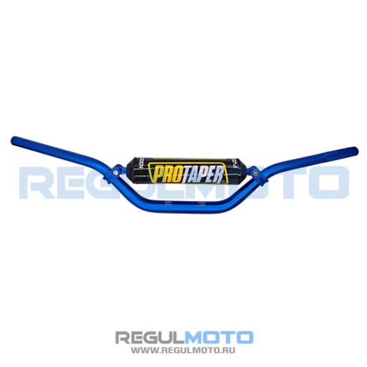 Руль алюминиевый 1-1/8 (28,6 мм) ProTaper c перемычкой высокий (790 x 170мм) Синий pitbikemarket.ru