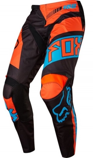 Мотоштаны Fox 180 Falcon Pant Black/Orange W32 (17256-016-32) pitbikemarket.ru