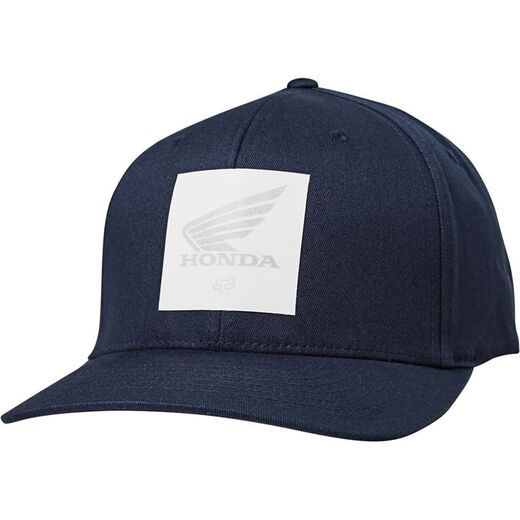 Бейсболка Fox Honda Flexfit Hat Взрослый, S/M, синий, 2020 (26028-329-S/M) pitbikemarket.ru
