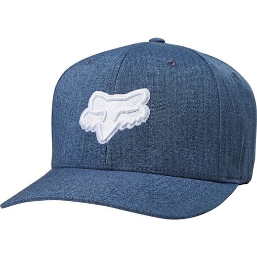 Бейсболка Fox Transposition Flexfit Hat Взрослый, S/M, синий, 2020 (23688-305-S/M) pitbikemarket.ru