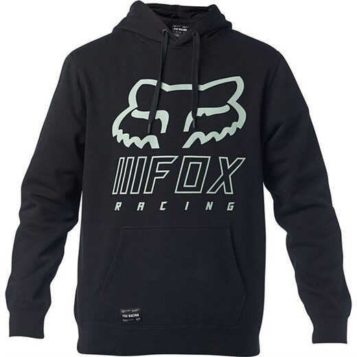 Толстовка Fox Overhaul Po Fleece Black/Green M (25959-151-M) pitbikemarket.ru