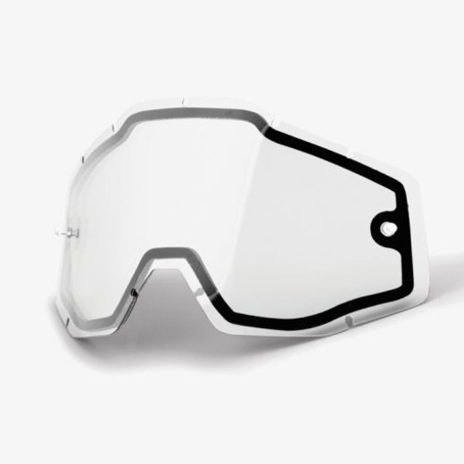 Линза 100% Racecraft/Accuri/Strata Vented Dual Pane Lens Anti-Fog Clear (51006-010-02) pitbikemarket.ru