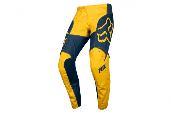 Брюки для мотокросса FOX 180 Cota синие/желтые 32 pitbikemarket.ru