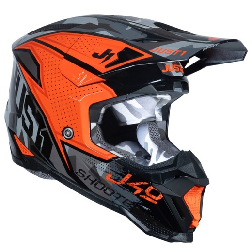 Шлем кроссовый JUST1 J40 SHOOTER (Hi-Vis оранжевый, S, 1560035-880-7216) pitbikemarket.ru