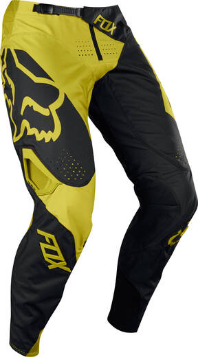 Брюки для мотокросса FOX 360 Preme чёрные/жёлтые 32 pitbikemarket.ru