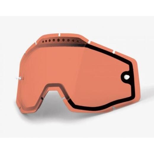 Линза 100% Racecraft/Accuri/Strata Vented Dual Pane Lens Anti-Fog Rose (51006-016-02) pitbikemarket.ru