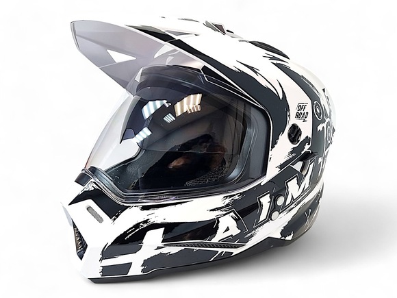 Шлем детский AiM JK802Y White/Black, Y/M pitbikemarket.ru