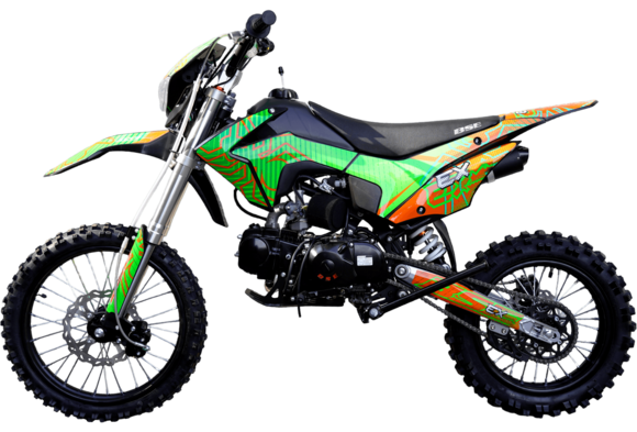 Питбайк BSE EX 17/14 Green Orange Ant (040) pitbikemarket.ru