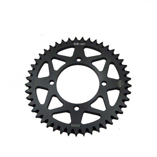 Звезда ведомая алюминиевая питбайк 428-45T черная pitbikemarket.ru