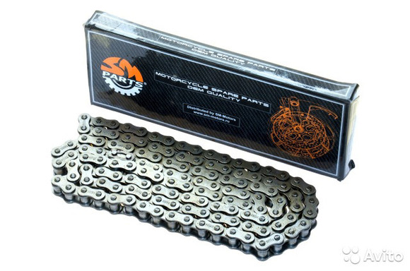 Цепь привода 420-130L  SM-PARTS pitbikemarket.ru